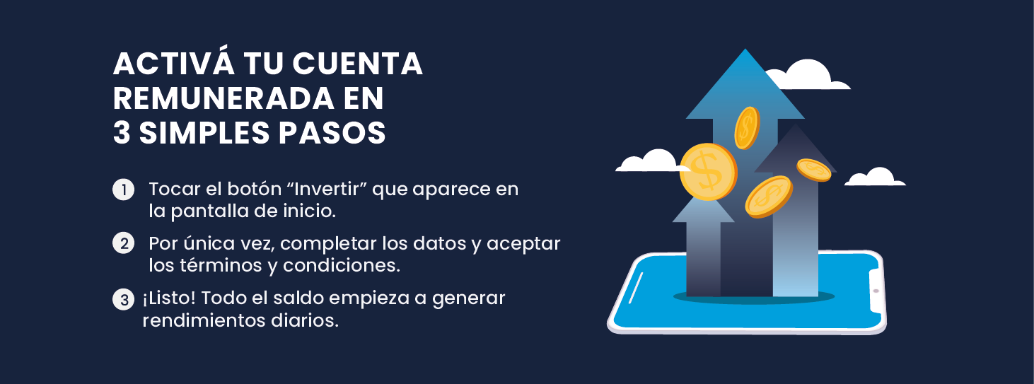 Activá tu cuenta remunerada